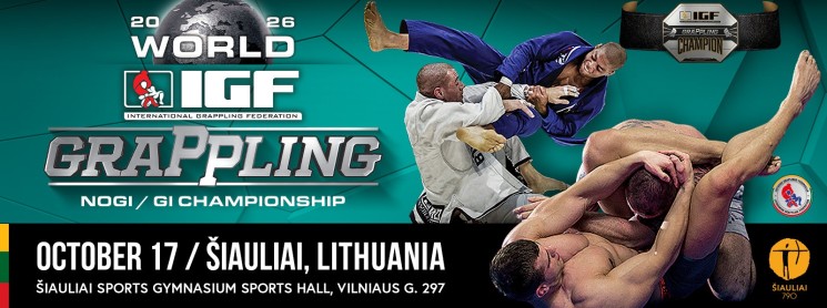 2026 IGF World Submission Grappling · Gi & No-Gi (Šiauliai)